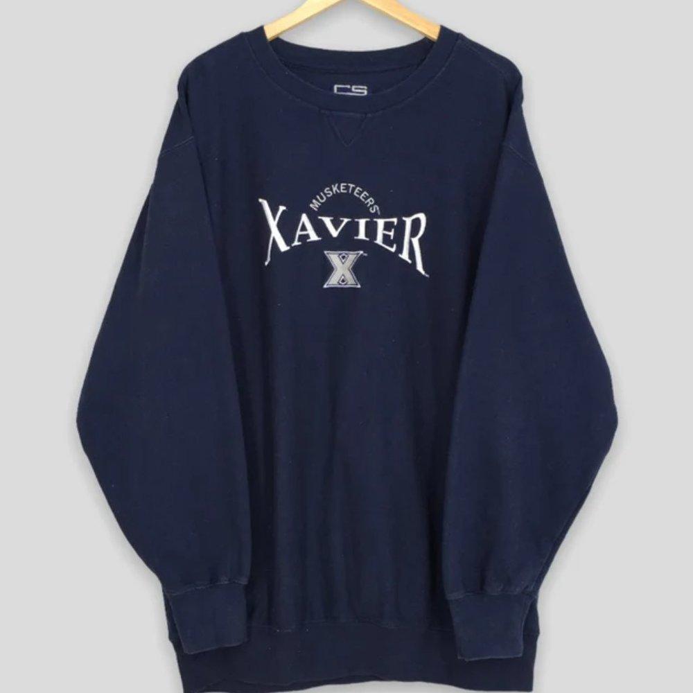 Xavier Musketeers Cincinnati University Ncaa Sweatshirt 1990S Tee